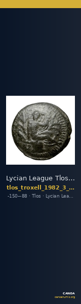 Lycian League Tlos Troxell 1982 3.67 — CANOA