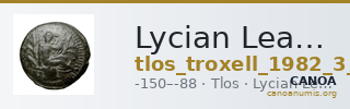 Lycian League Tlos Troxell 1982 3.67 — CANOA