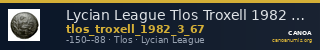 Lycian League Tlos Troxell 1982 3.67 — CANOA