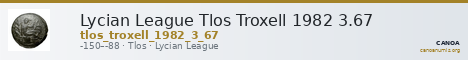 Lycian League Tlos Troxell 1982 3.67 — CANOA