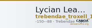 Lycian League Trebendae Troxell 1982 2.27 — CANOA