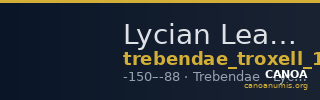 Lycian League Trebendae Troxell 1982 2.27 — CANOA