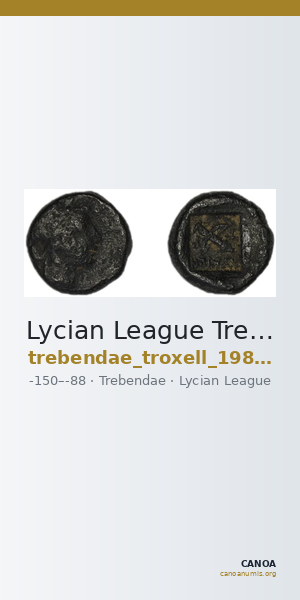Lycian League Trebendae Troxell 1982 3.78 — CANOA