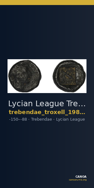 Lycian League Trebendae Troxell 1982 3.78 — CANOA