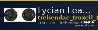 Lycian League Trebendae Troxell 1982 3.78 — CANOA