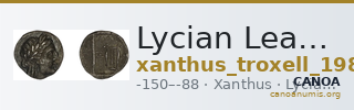 Lycian League Xanthus Troxell 1982 2.50 — CANOA
