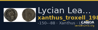 Lycian League Xanthus Troxell 1982 2.50 — CANOA