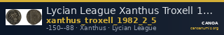 Lycian League Xanthus Troxell 1982 2.50 — CANOA