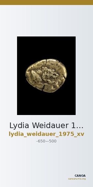 Lydia Weidauer 1975 XV — CANOA