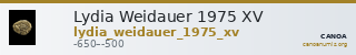 Lydia Weidauer 1975 XV — CANOA