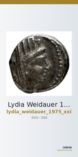 Lydia Weidauer 1975 XXI — CANOA