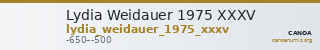 Lydia Weidauer 1975 XXXV — CANOA