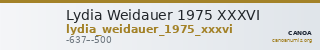 Lydia Weidauer 1975 XXXVI — CANOA