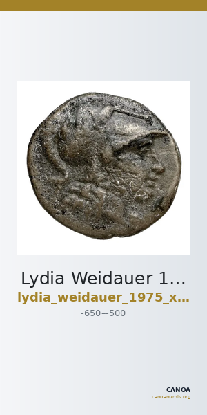 Lydia Weidauer 1975 XXXVII — CANOA