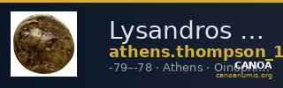 Lysandros Athens Thompson 1961 1179-1186 — CANOA