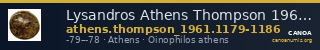 Lysandros Athens Thompson 1961 1179-1186 — CANOA