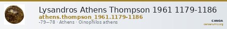 Lysandros Athens Thompson 1961 1179-1186 — CANOA