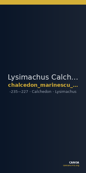 Lysimachus Calchedon Marinescu 1996 Group III gold — CANOA