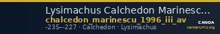 Lysimachus Calchedon Marinescu 1996 Group III gold — CANOA