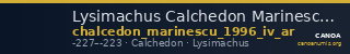 Lysimachus Calchedon Marinescu 1996 Group IV silver — CANOA