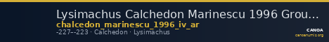 Lysimachus Calchedon Marinescu 1996 Group IV silver — CANOA
