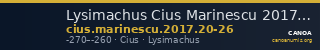 Lysimachus Cius Marinescu 2017 Issues 20-26 — CANOA