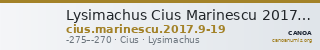 Lysimachus Cius Marinescu 2017 Issues 9-19 — CANOA