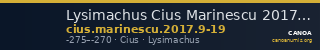 Lysimachus Cius Marinescu 2017 Issues 9-19 — CANOA