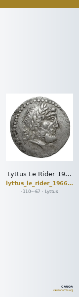 Lyttus Le Rider 1966 Le Rider 1966, p. 273, n° 13-18 — CANOA