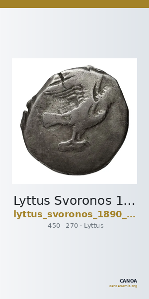 Lyttus Svoronos 1890 (1972) 1-50, 55-64 — CANOA