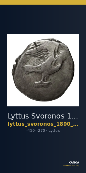 Lyttus Svoronos 1890 (1972) 1-50, 55-64 — CANOA