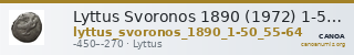 Lyttus Svoronos 1890 (1972) 1-50, 55-64 — CANOA