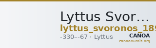Lyttus Svoronos 1890 (1972) 65 — CANOA