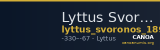 Lyttus Svoronos 1890 (1972) 86 — CANOA
