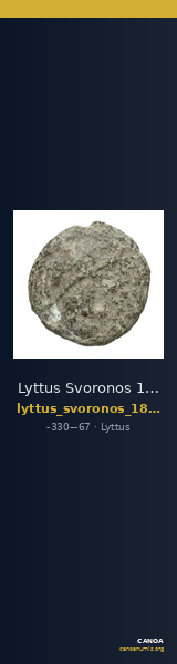 Lyttus Svoronos 1890 (1972) 87 — CANOA
