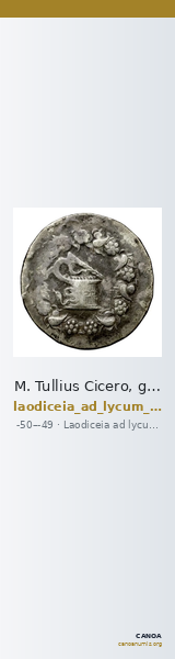 M. Tullius Cicero, governor of Cilicia Laodiceia ad Lycum Metcalf 2017 XVI — CANOA