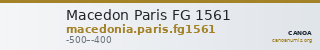 Macedon Paris FG 1561 — CANOA