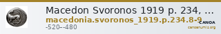 Macedon Svoronos 1919 p. 234, 8-9 — CANOA