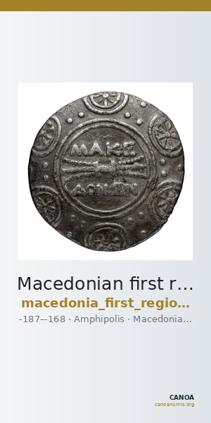 Macedonian first region Amphipolis Kremydi 2007 Pl. 13, 1-2 — CANOA