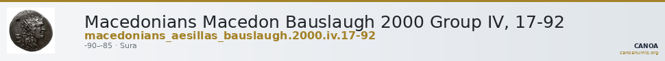 Macedonians Macedon Bauslaugh 2000 Group IV, 17-92 — CANOA
