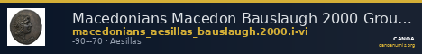 Macedonians Macedon Bauslaugh 2000 Groups I-VI — CANOA