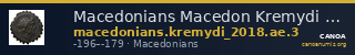 Macedonians Macedon Kremydi 2018 Bronze series 3 — CANOA