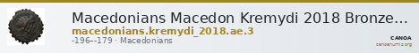 Macedonians Macedon Kremydi 2018 Bronze series 3 — CANOA