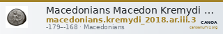Macedonians Macedon Kremydi 2018 Silver series III, Group 3 — CANOA