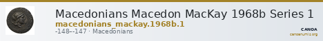 Macedonians Macedon MacKay 1968b Series 1 — CANOA