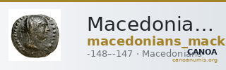 Macedonians Macedon MacKay 1968b Series 3 — CANOA