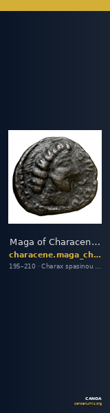 Maga of Characene Charax Spasinou BMC Characene pl. 45, 3 — CANOA