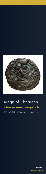 Maga of Characene Charax Spasinou BMC Characene pl. 45, 4 - 46, 16 — CANOA
