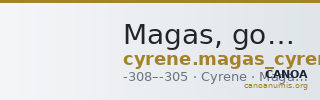 Magas, governor of Cyrene Cyrene Naville 1951 Period 9A.183-223 — CANOA