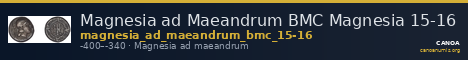 Magnesia ad Maeandrum BMC Magnesia 15-16 — CANOA